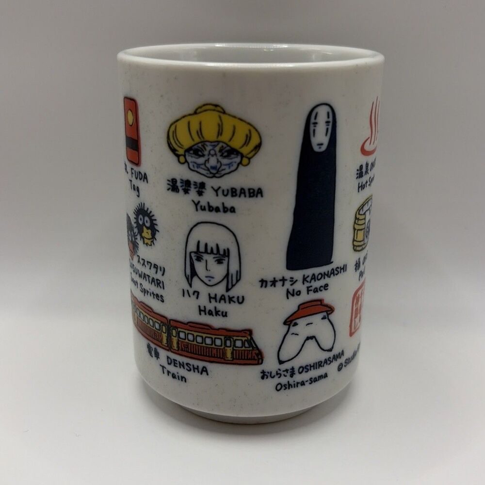 Studio Ghibil Spirited Away YUNOMI Japanese Tea Mug Cup - Made In Japan